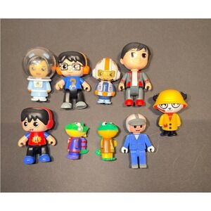 Ryans World Toy Figure Lot Ryan Red Titan Gus Combo Panda 9pc Set Mixed Figures